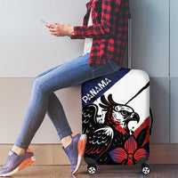 Panama Luggage Cover Harpy Eagle Bird Grunge Style