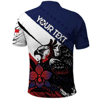 Personalized Panama Polo Shirt Harpy Eagle Bird Grunge Style