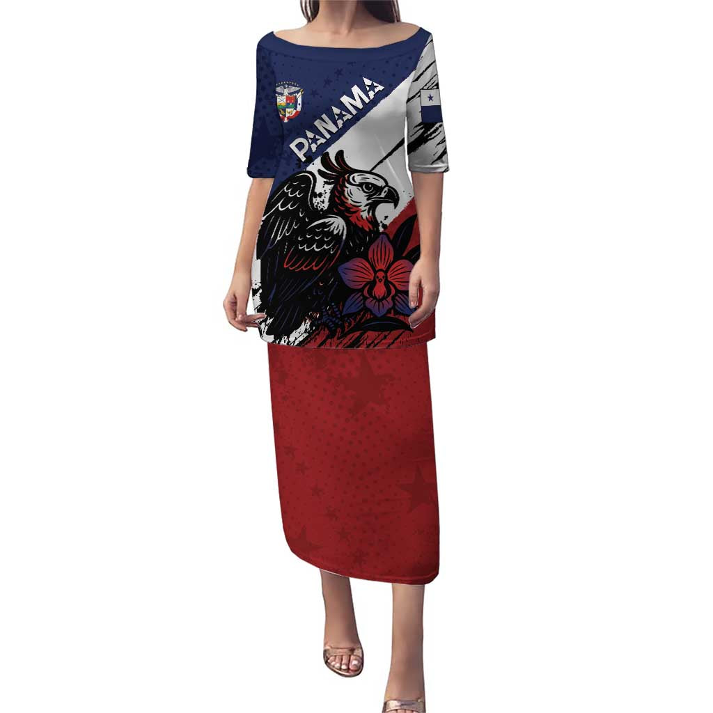 Personalized Panama Puletasi Harpy Eagle Bird Grunge Style