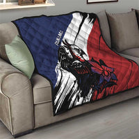 Panama Quilt Harpy Eagle Bird Grunge Style