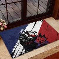 Panama Rubber Doormat Harpy Eagle Bird Grunge Style