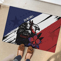Panama Rubber Doormat Harpy Eagle Bird Grunge Style