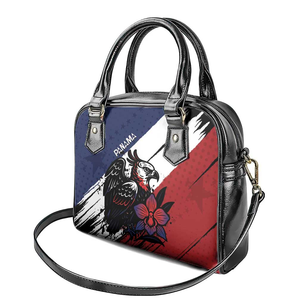 Panama Shoulder Handbag Harpy Eagle Bird Grunge Style