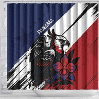 Panama Shower Curtain Harpy Eagle Bird Grunge Style