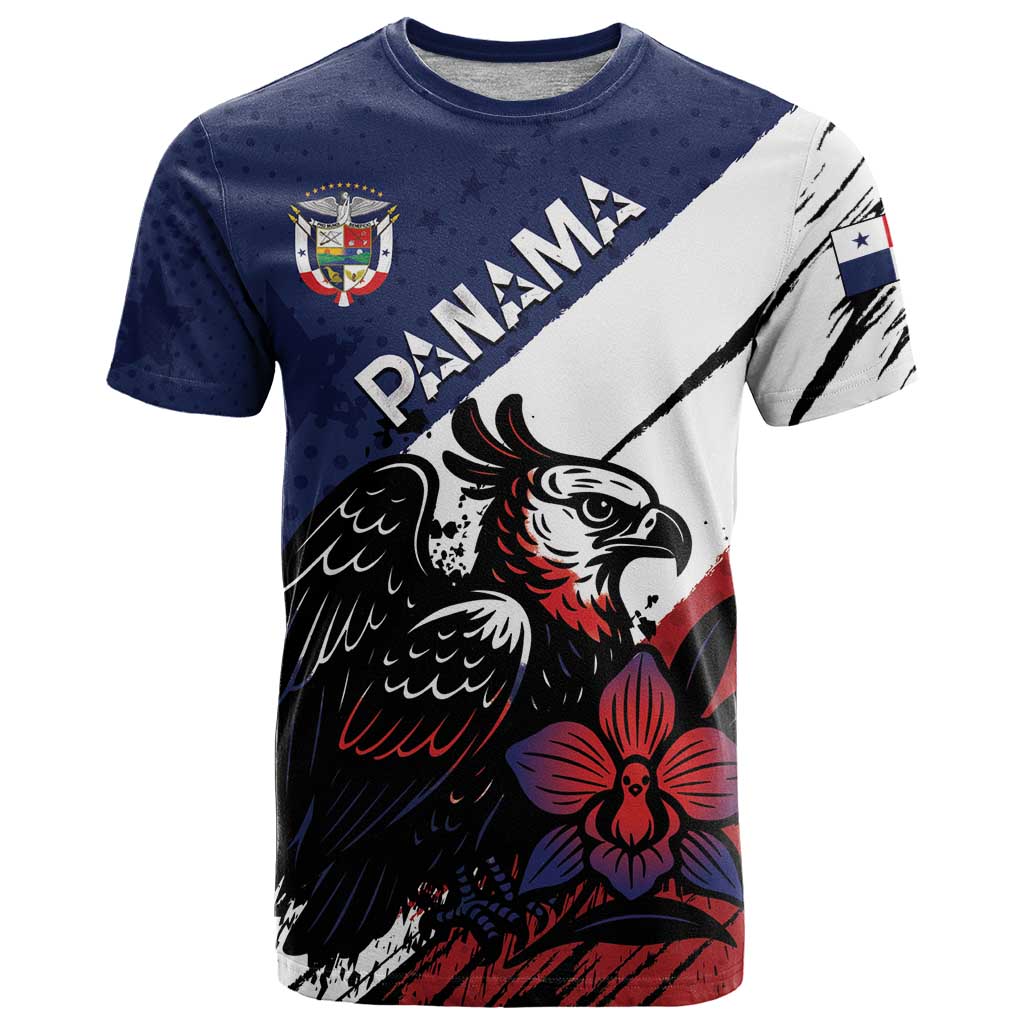 Personalized Panama T Shirt Harpy Eagle Bird Grunge Style