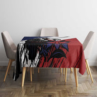 Panama Tablecloth Harpy Eagle Bird Grunge Style
