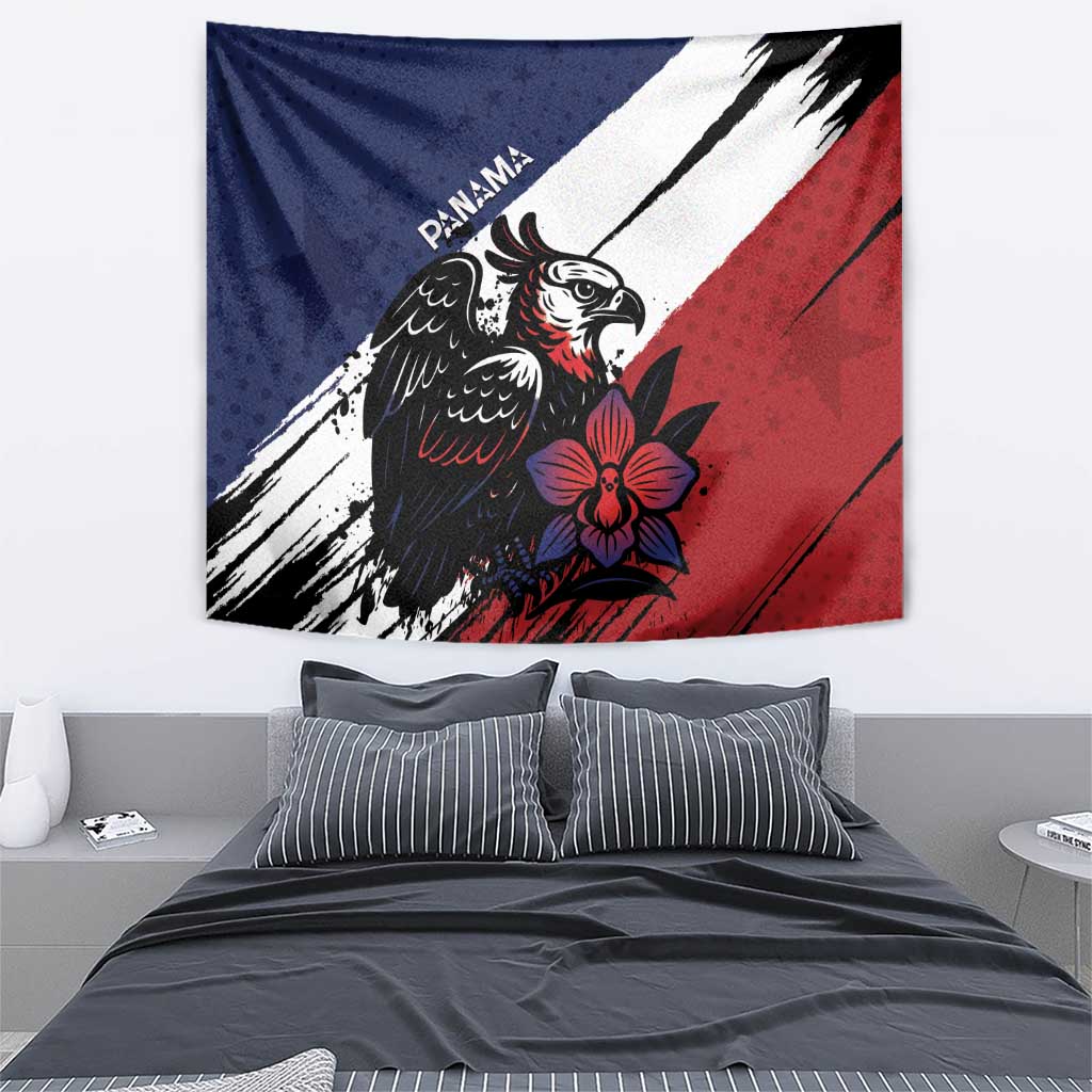 Panama Tapestry Harpy Eagle Bird Grunge Style