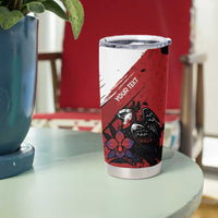 Personalized Panama Tumbler Cup Harpy Eagle Bird Grunge Style