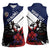 Personalized Panama Women Sleeveless Polo Shirt Harpy Eagle Bird Grunge Style