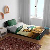 Djibouti Bedding Set Camel Holding Jabuuti Flag