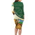 Personalized Djibouti Family Matching Long Sleeve Bodycon Dress and Hawaiian Shirt Camel Holding Jabuuti Flag