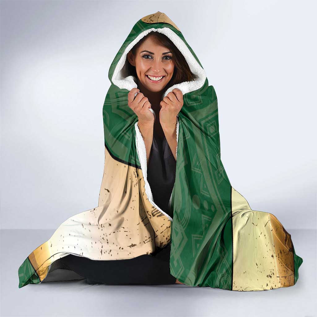 Djibouti Hooded Blanket Camel Holding Jabuuti Flag