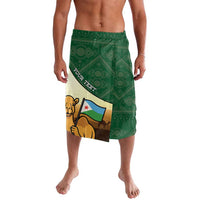 Personalized Djibouti Lavalava Camel Holding Jabuuti Flag