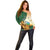 Personalized Djibouti Off Shoulder Sweater Camel Holding Jabuuti Flag