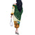 Personalized Djibouti Off The Shoulder Long Sleeve Dress Camel Holding Jabuuti Flag