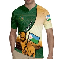 Personalized Djibouti Rugby Jersey Camel Holding Jabuuti Flag