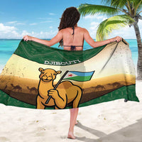 Djibouti Sarong Camel Holding Jabuuti Flag