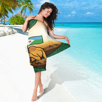 Djibouti Sarong Camel Holding Jabuuti Flag