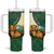 Personalized Djibouti Tumbler With Handle Camel Holding Jabuuti Flag