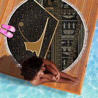 Egypt Deshret Crown Beach Blanket Ancient Mythology Pharaoh With Pschent