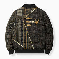 Egypt Deshret Crown Bomber Puffer Jacket Ancient Mythology Pharaoh With Pschent