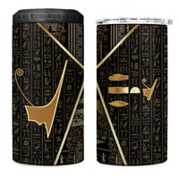 Egypt Deshret Crown 4 in 1 Can Cooler Tumbler Ancient Mythology Pharaoh With Pschent