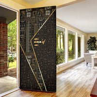 Egypt Deshret Crown Door Cover Ancient Mythology Pharaoh With Pschent
