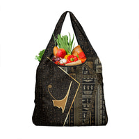 Egypt Deshret Crown Grocery Bag Ancient Mythology Pharaoh With Pschent