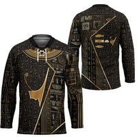 Egypt Deshret Crown Hockey Jersey Ancient Mythology Pharaoh With Pschent