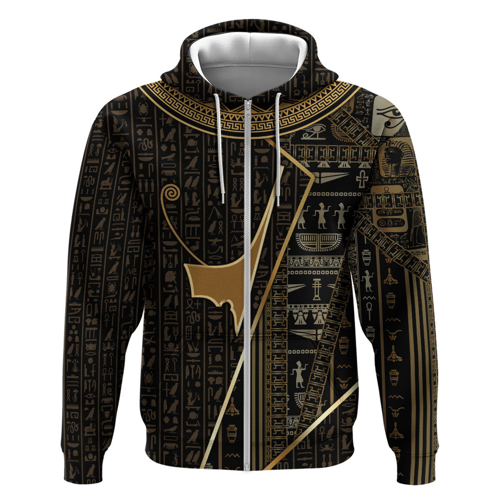 Egypt Deshret Crown Hoodie Ancient Mythology Pharaoh With Pschent