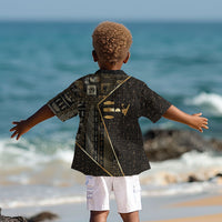 Egypt Deshret Crown Kid Hawaiian Shirt Ancient Mythology Pharaoh With Pschent