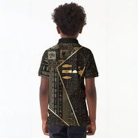 Egypt Deshret Crown Kid Polo Shirt Ancient Mythology Pharaoh With Pschent
