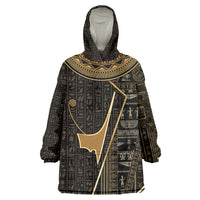 Egypt Deshret Crown Kid Wearable Blanket Hoodie Ancient Mythology Pharaoh With Pschent