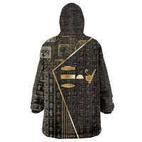 Egypt Deshret Crown Kid Wearable Blanket Hoodie Ancient Mythology Pharaoh With Pschent