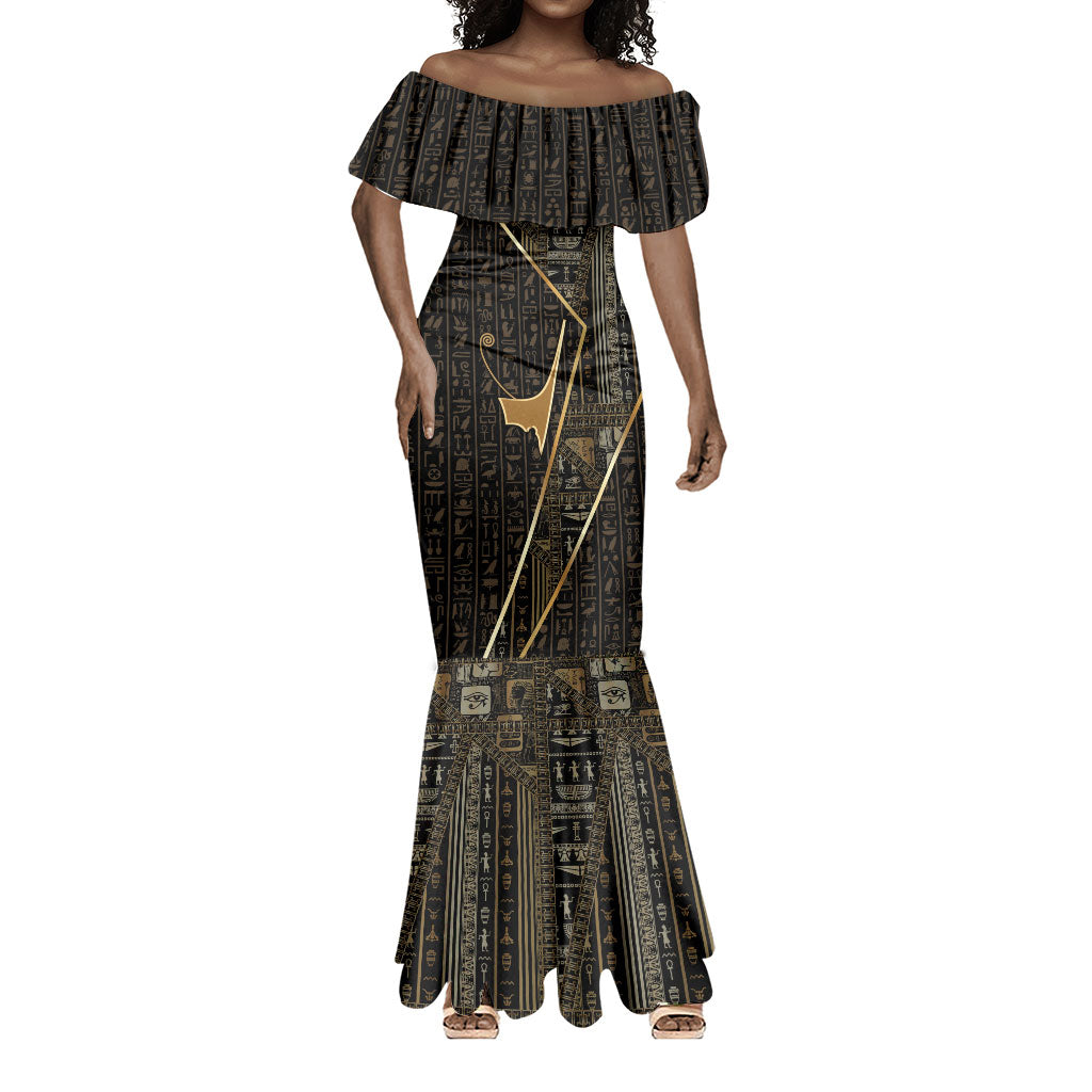 Egypt Deshret Crown Mermaid Dress Ancient Mythology Pharaoh With Pschent