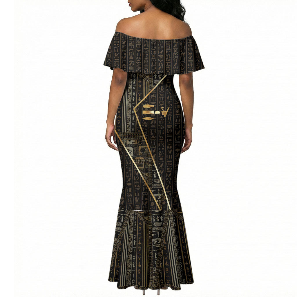 Egypt Deshret Crown Mermaid Dress Ancient Mythology Pharaoh With Pschent