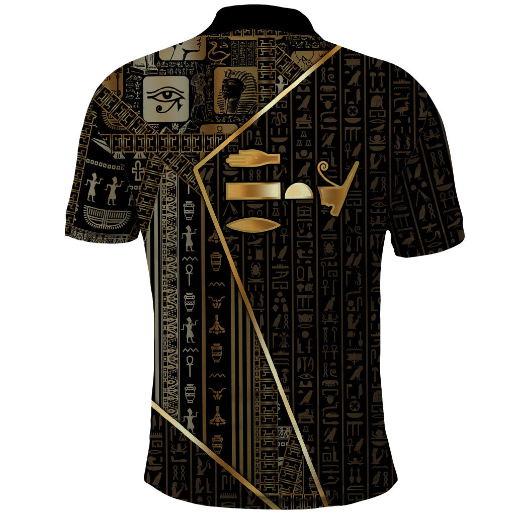 Egypt Deshret Crown Polo Shirt Ancient Mythology Pharaoh With Pschent