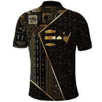 Egypt Deshret Crown Polo Shirt Ancient Mythology Pharaoh With Pschent