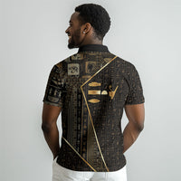 Egypt Deshret Crown Polo Shirt Ancient Mythology Pharaoh With Pschent DT05