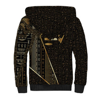 Egypt Deshret Crown Sherpa Hoodie Ancient Mythology Pharaoh With Pschent