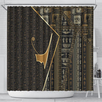 Egypt Deshret Crown Shower Curtain Ancient Mythology Pharaoh With Pschent