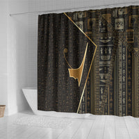 Egypt Deshret Crown Shower Curtain Ancient Mythology Pharaoh With Pschent