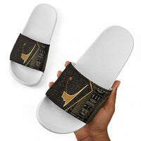 Egypt Deshret Crown Slide Sandals Ancient Mythology Pharaoh With Pschent