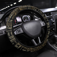 Egypt Deshret Crown Steering Wheel Cover Ancient Mythology Pharaoh With Pschent