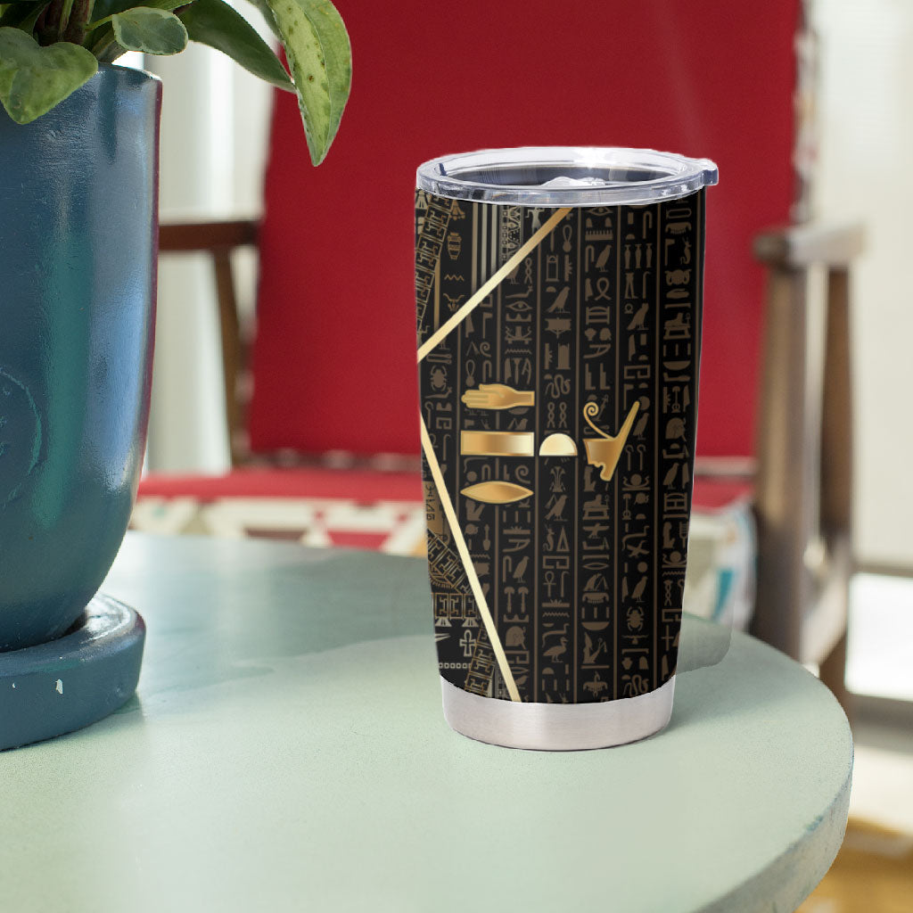 Egypt Deshret Crown Tumbler Cup Ancient Mythology Pharaoh With Pschent