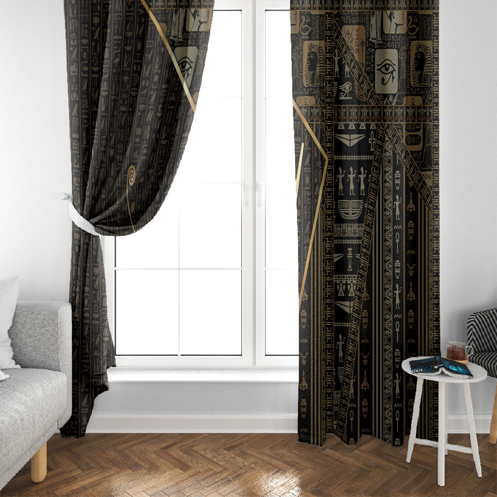Egypt Deshret Crown Window Curtain Ancient Mythology Pharaoh With Pschent