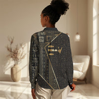 Egypt Deshret Crown Women Casual Shirt Ancient Mythology Pharaoh With Pschent