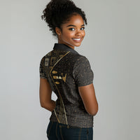 Egypt Deshret Crown Women Polo Shirt Ancient Mythology Pharaoh With Pschent
