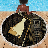 Egypt Hedjet Crown Beach Blanket Ancient Mythology Upper Pharaoh