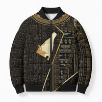 Egypt Hedjet Crown Bomber Puffer Jacket Ancient Mythology Upper Pharaoh